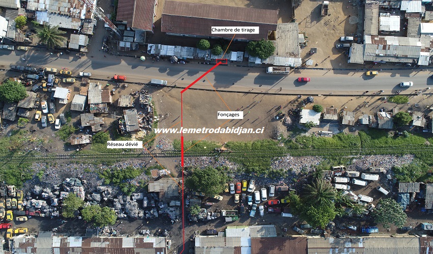 TRAVAUX DE DEVIATIONS DE RESEAUX : LA SOCIETE IVOIRIENNE DE CONSTRUCTION DU METRO D'ABIDJAN OUVRE 5 NOUVEAUX CHANTIERS