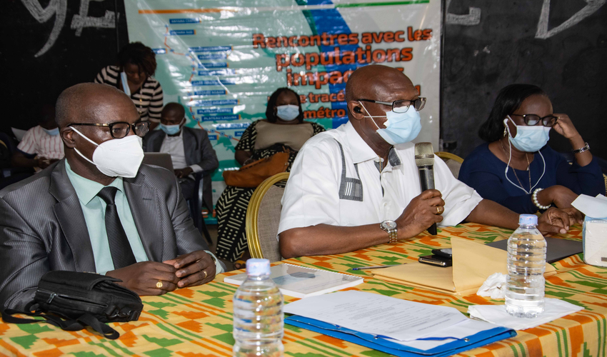 Ligne 1 du métro d'Abidjan: fin des séances de consultations publiques avec les impactés, cap sur les entretiens individuels et les indemnisations