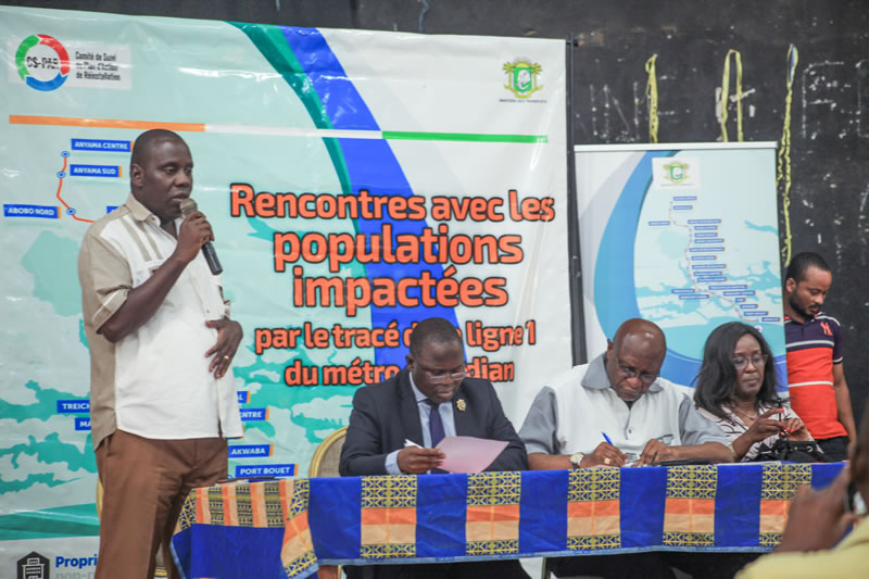 CONSULTATIONS PUBLIQUES DES POPULATIONS IMPACTEES PAR LE TRACE DE LA LIGNE 1 DU METRO D'ABIDJAN : ABOBO ET ANYAMA