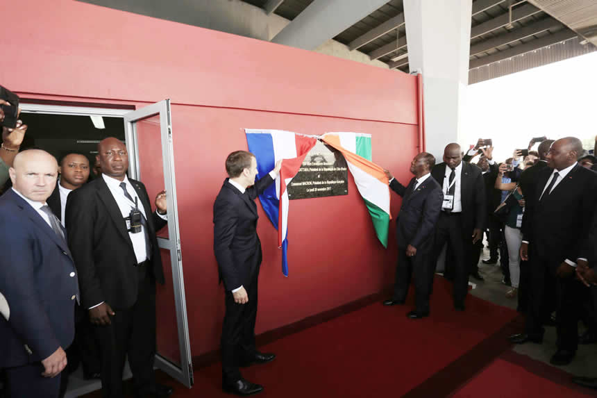 LES TRAVAUX DU METRO D’ABIDJAN LANCES PAR LES PRESIDENTS OUATTARA ET MACRON POUR FLUIDIFIER LE TRANSPORT URBAIN