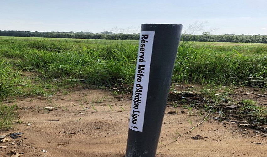 DEMARRAGE DES TRAVAUX DE BALISAGE ET MARQUAGE DE L'EMPRISE DE LA LIGNE 1 DU METRO